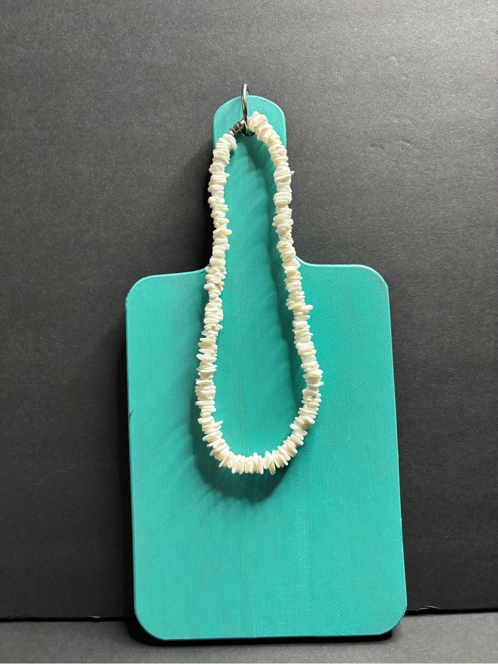 Women’s White Shell Chip Necklace - Minimal Beach Jewelry
